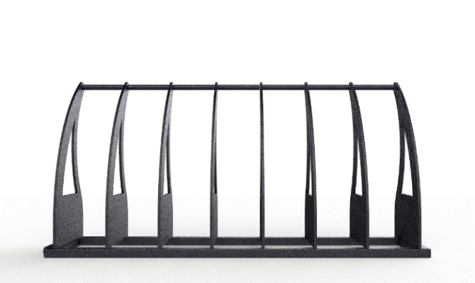 Mobilier urbain Support à vélo vue de face site web Mobilier urbain