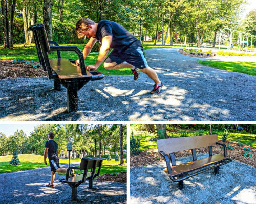 Banc multifonction 500 x 400 Exerciseurs pour parc