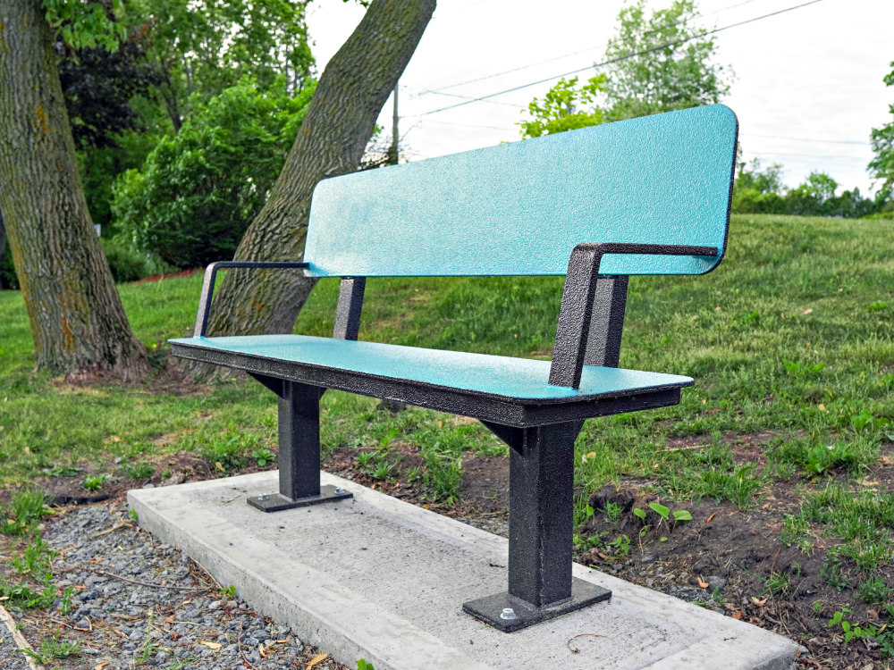 banc de parc st mathias 2020 Outdoor furniture at Parc des Voiles, Saint Mathias sur Richelieu